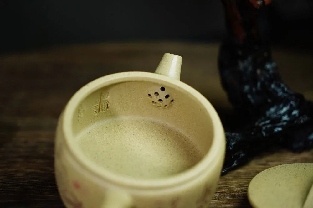 Full Handmade Yixing Zisha Teapot [Hanwa Pot] (Benson Lu Ni - 160ml) - YIQIN TEA HOUSE | yiqinteahouse.com | <200ml, full handmade zisha teapot, teapot, teaware