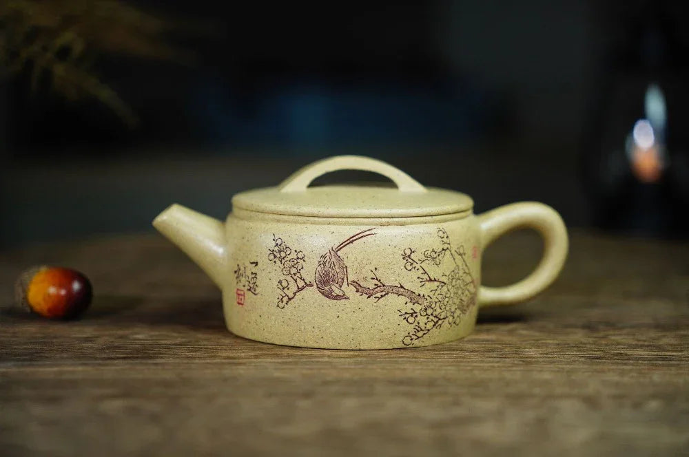 Full Handmade Yixing Zisha Teapot [Hanwa Pot] (Benson Lu Ni - 160ml) - YIQIN TEA HOUSE | yiqinteahouse.com | <200ml, full handmade zisha teapot, teapot, teaware