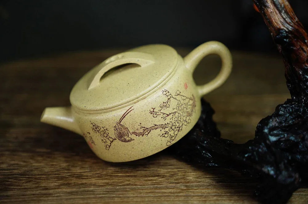 Full Handmade Yixing Zisha Teapot [Hanwa Pot] (Benson Lu Ni - 160ml) - YIQIN TEA HOUSE | yiqinteahouse.com | <200ml, full handmade zisha teapot, teapot, teaware