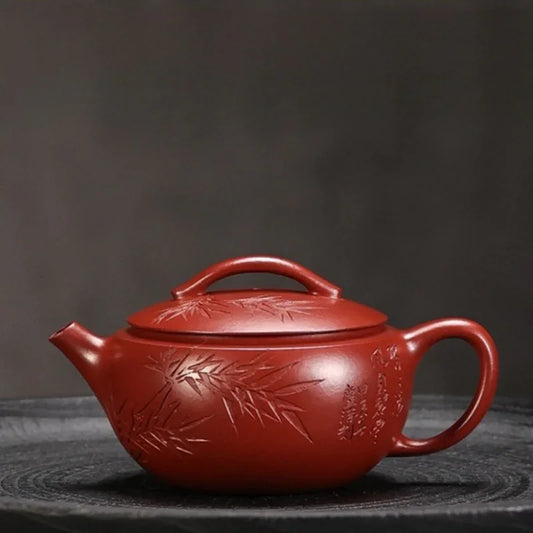 Teko Zisha Yixing Buatan Tangan Sepenuhnya [Hanwa Pot] (Dahongpao - 160ml)