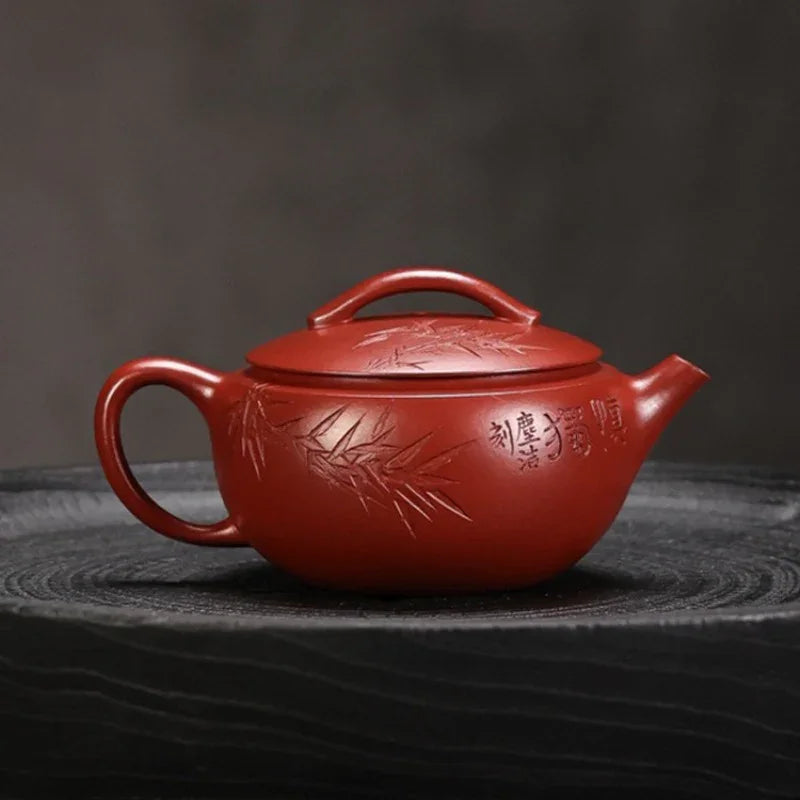 Full Handmade Yixing Zisha Teapot [Hanwa Pot] (Dahongpao - 160ml)