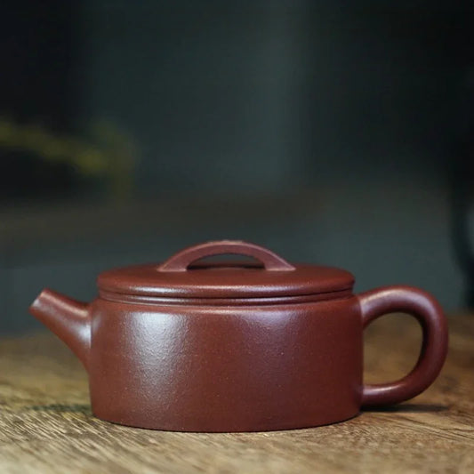 Teko Zisha Yixing Buatan Tangan Sepenuhnya [Periuk Hanwa] (Di Cao Qing - 110ml)