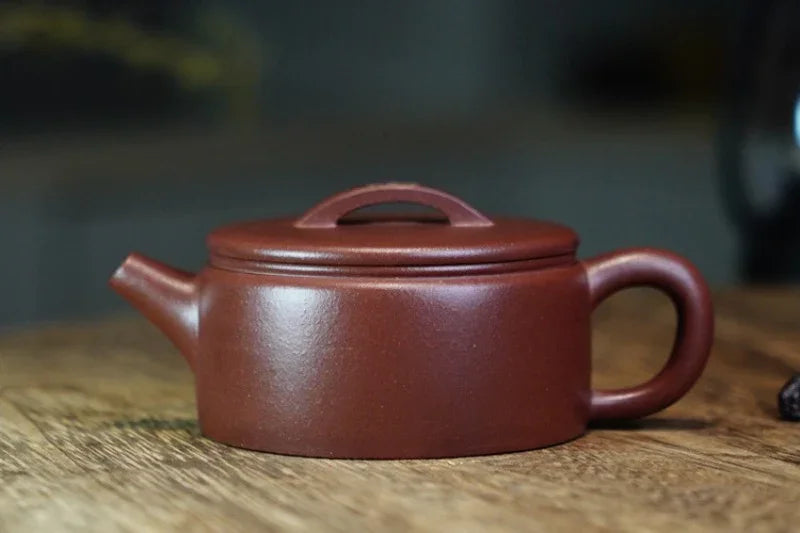 Teko Zisha Yixing Buatan Tangan Sepenuhnya [Periuk Hanwa] (Di Cao Qing - 110ml)