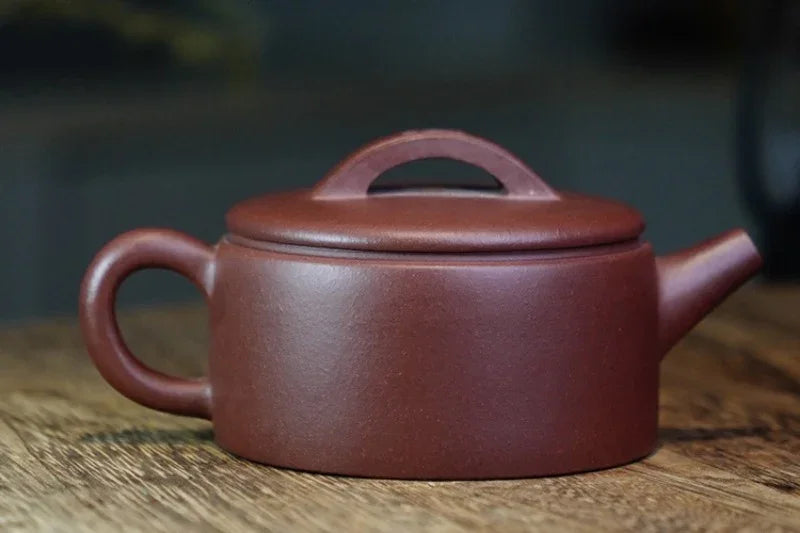Teko Zisha Yixing Buatan Tangan Sepenuhnya [Periuk Hanwa] (Di Cao Qing - 180ml)