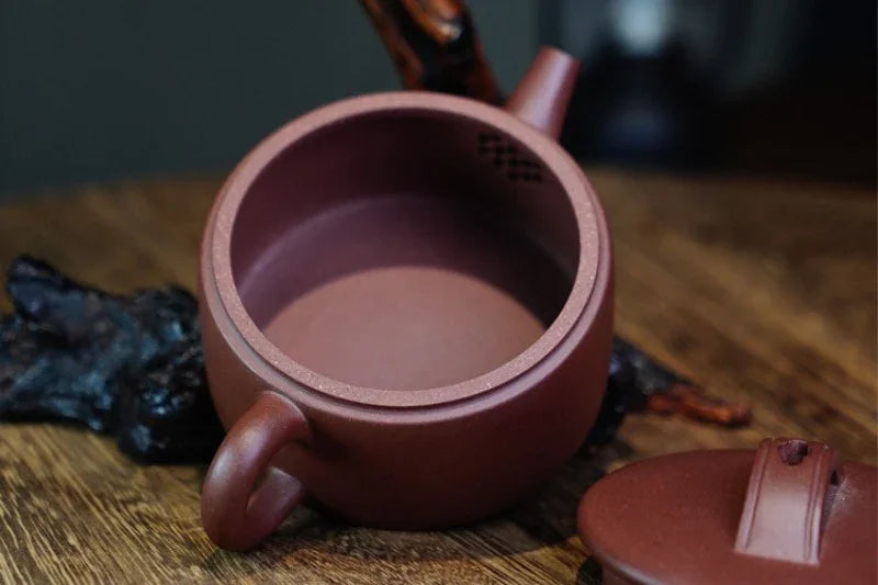 Teko Zisha Yixing Buatan Tangan Sepenuhnya [Periuk Hanwa] (Di Cao Qing - 180ml)