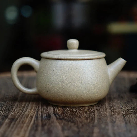 Teko Yixing Zisha Buatan Tangan Sepenuhnya [Periuk Hanwa] (Qing Duan Ni - 240ml)