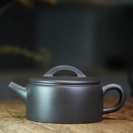 Teko Zisha Yixing Buatan Tangan Sepenuhnya [Hanwa Pot] (Qinghui Ni - 180ml)