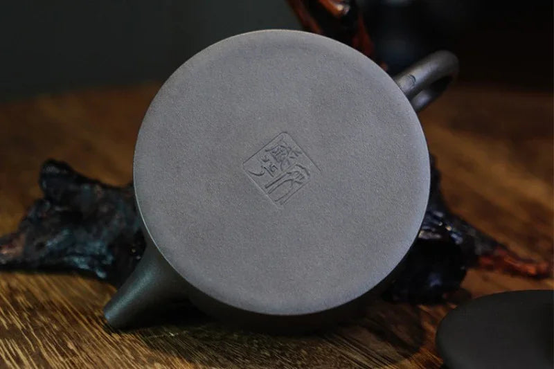 Teko Zisha Yixing Buatan Tangan Sepenuhnya [Hanwa Pot] (Qinghui Ni - 180ml)