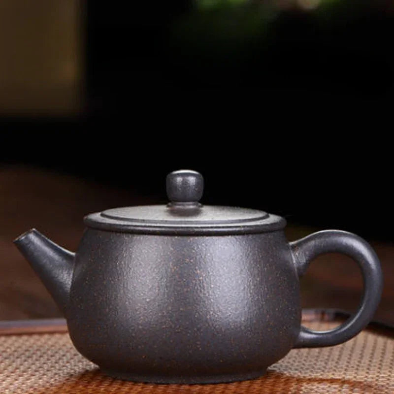 Full Handmade Yixing Zisha Teapot [Hanwa Pot] (Tian Qing Ni - 250ml) - YIQIN TEA HOUSE | yiqinteahouse.com | 200-300ml, full handmade zisha teapot, plain smooth, teapot, teaware