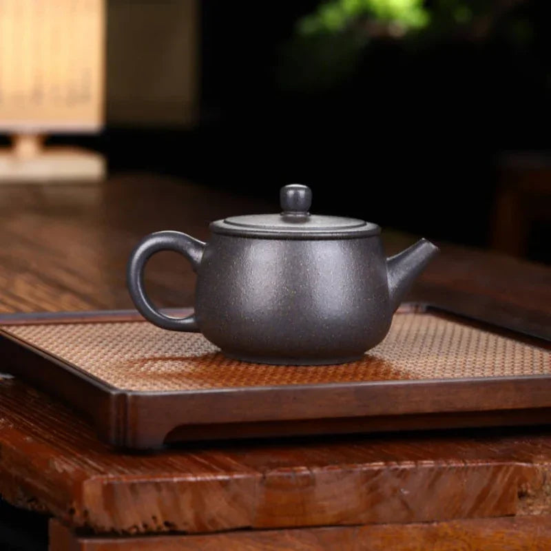 全手工宜兴紫砂茶壶[汉瓦壶] (天青泥- 250ml)