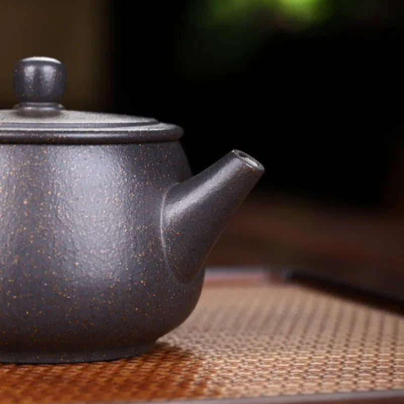 Full Handmade Yixing Zisha Teapot [Hanwa Pot] (Tian Qing Ni - 250ml) - YIQIN TEA HOUSE | yiqinteahouse.com | 200-300ml, full handmade zisha teapot, plain smooth, teapot, teaware