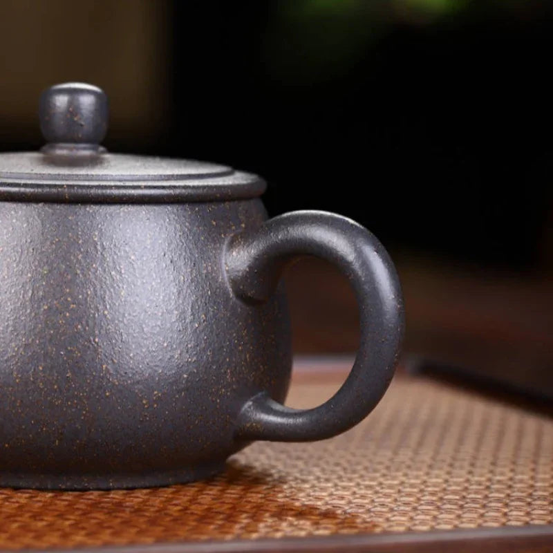 Full Handmade Yixing Zisha Teapot [Hanwa Pot] (Tian Qing Ni - 250ml) - YIQIN TEA HOUSE | yiqinteahouse.com | 200-300ml, full handmade zisha teapot, plain smooth, teapot, teaware