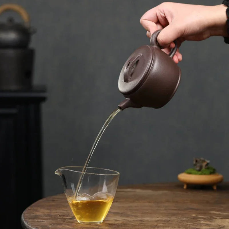 Teko Zisha Yixing Buatan Tangan Sepenuhnya [Hanwa Pot] (Zi Ni - 310ml)