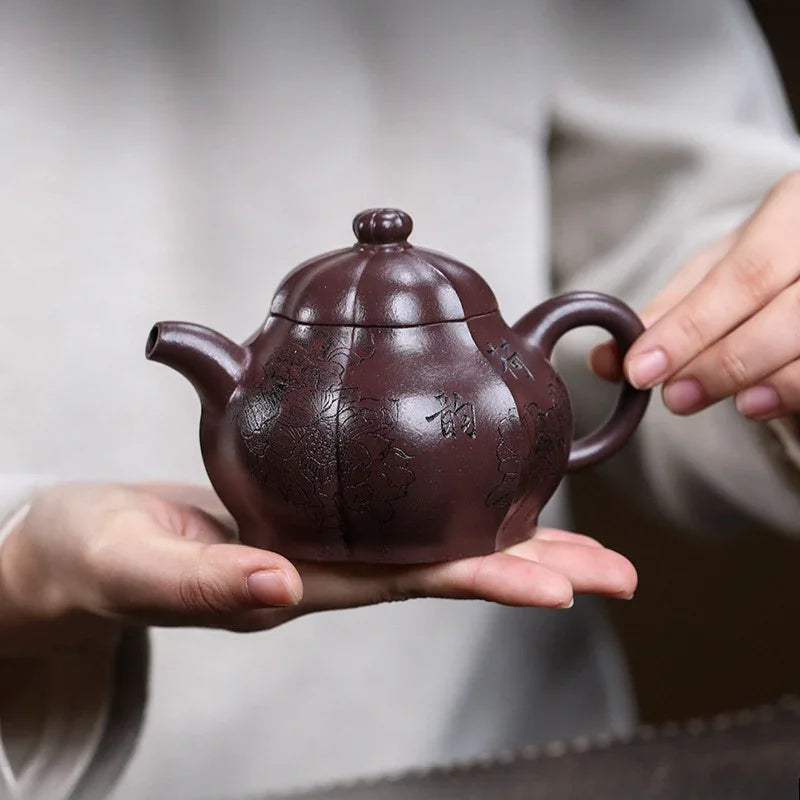 Teko Zisha Yixing Buatan Tangan Sepenuhnya [He Yun] (Zi Ni - 250ml)