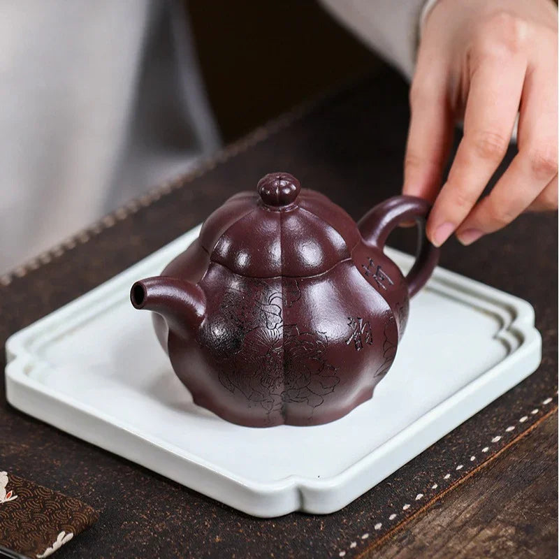 Teko Zisha Yixing Buatan Tangan Sepenuhnya [He Yun] (Zi Ni - 250ml)