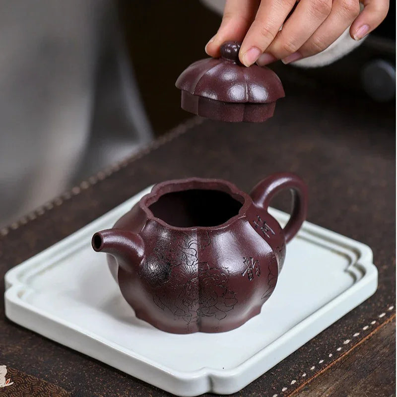 Teko Zisha Yixing Buatan Tangan Sepenuhnya [He Yun] (Zi Ni - 250ml)