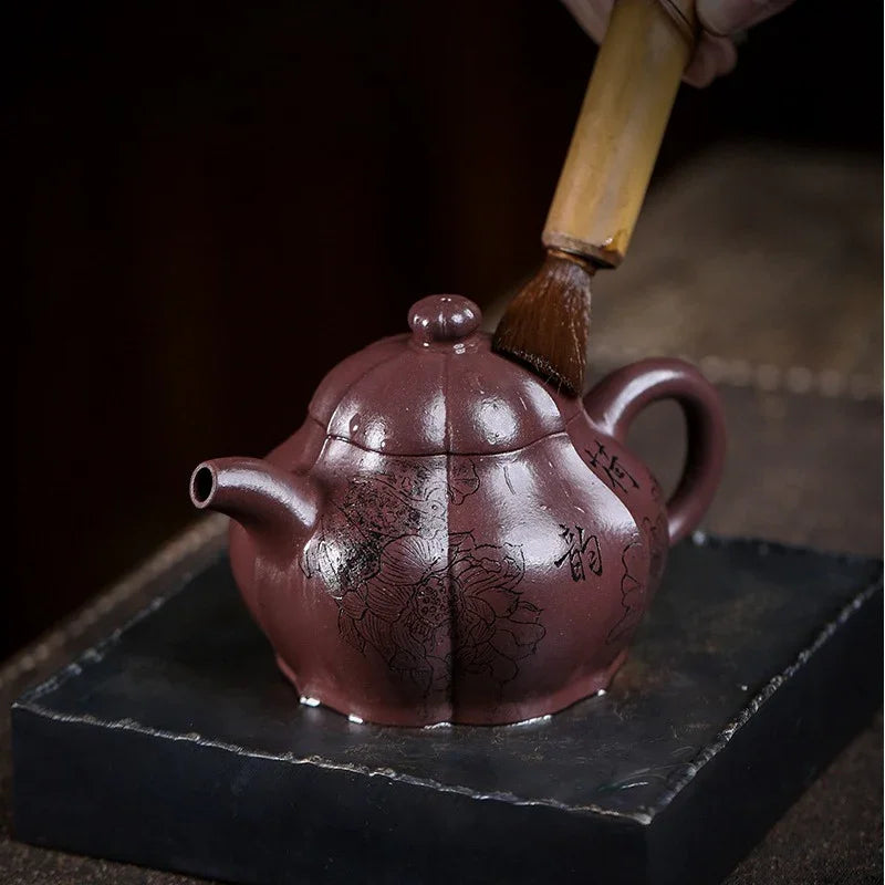 Teko Zisha Yixing Buatan Tangan Sepenuhnya [He Yun] (Zi Ni - 250ml)