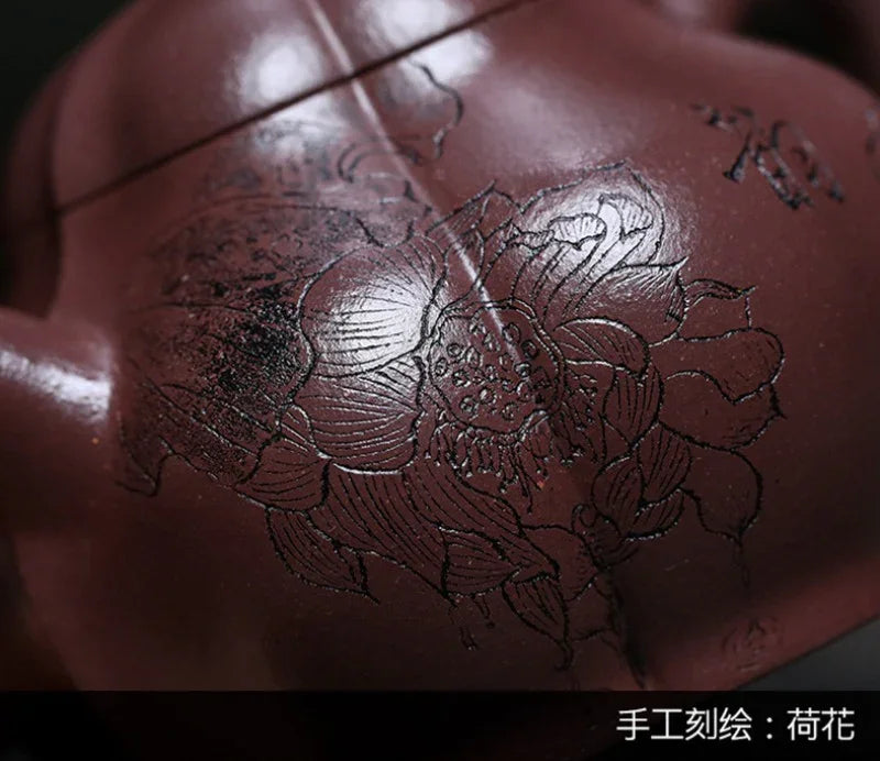 Teko Zisha Yixing Buatan Tangan Sepenuhnya [He Yun] (Zi Ni - 250ml)