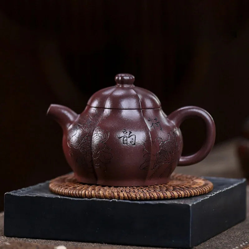 Teko Zisha Yixing Buatan Tangan Sepenuhnya [He Yun] (Zi Ni - 250ml)