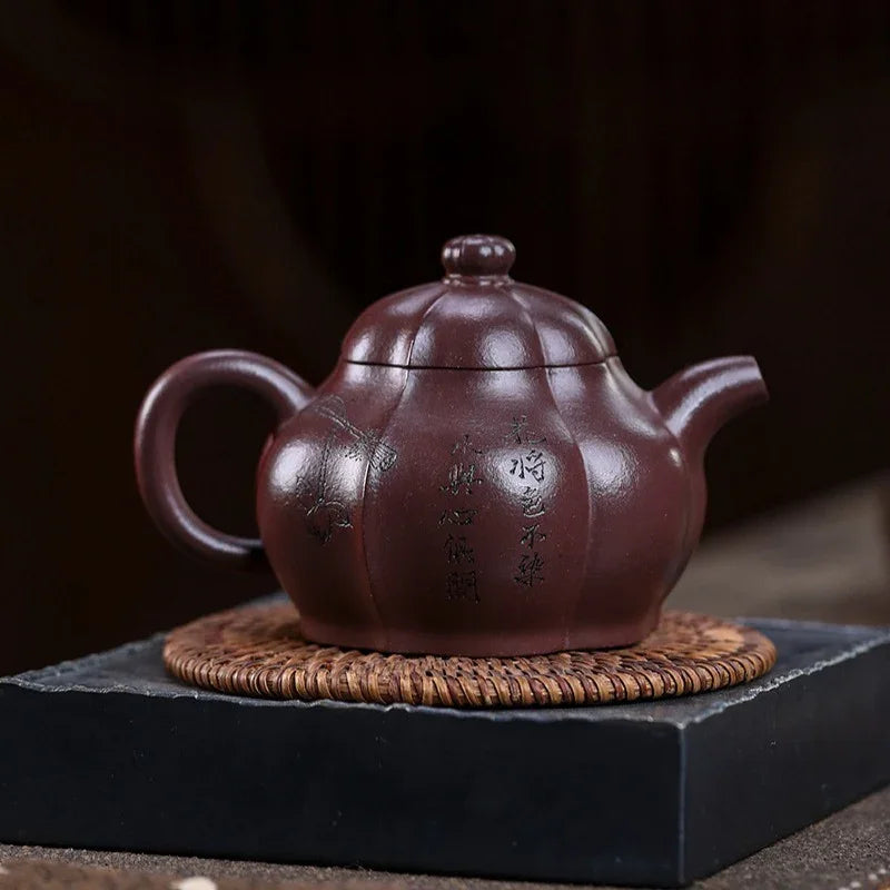 Teko Zisha Yixing Buatan Tangan Sepenuhnya [He Yun] (Zi Ni - 250ml)