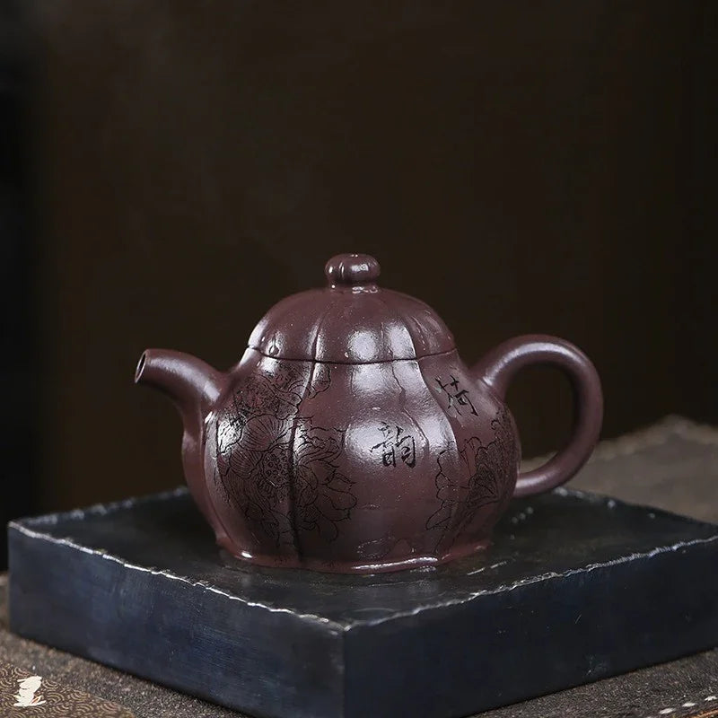 Teko Zisha Yixing Buatan Tangan Sepenuhnya [He Yun] (Zi Ni - 250ml)