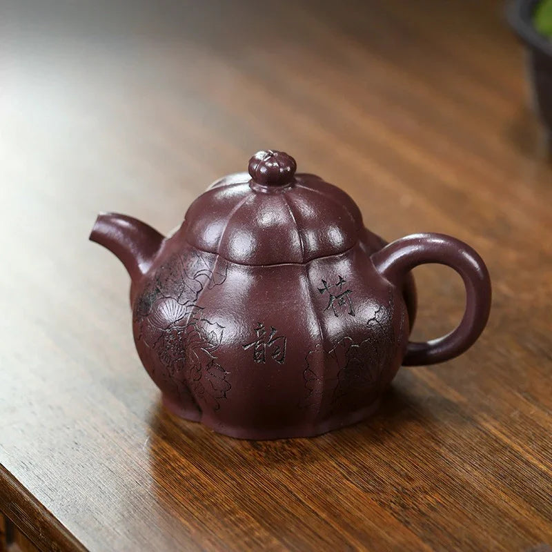 Teko Zisha Yixing Buatan Tangan Sepenuhnya [He Yun] (Zi Ni - 250ml)
