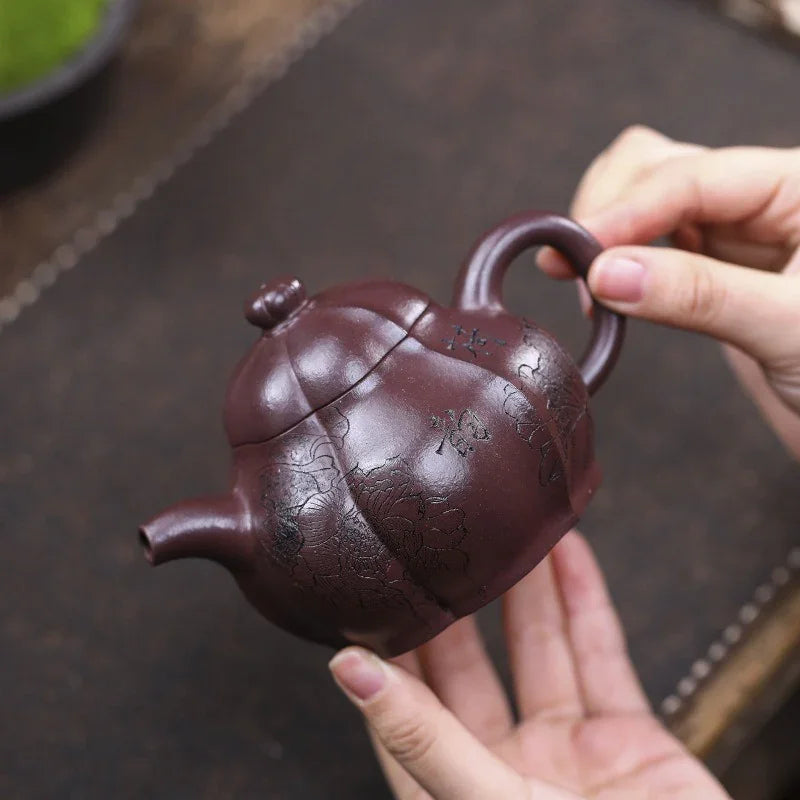 Teko Zisha Yixing Buatan Tangan Sepenuhnya [He Yun] (Zi Ni - 250ml)