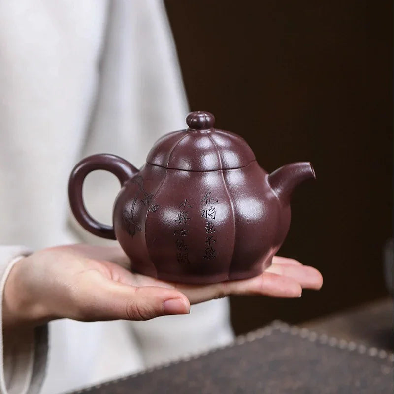 Teko Zisha Yixing Buatan Tangan Sepenuhnya [He Yun] (Zi Ni - 250ml)