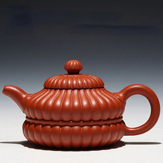 Full Handmade Yixing Zisha Teapot [Hehuan Jin Nang Pot] (Zhao Zhuang Zhu Ni - 210ml) - YIQIN TEA HOUSE | yiqinteahouse.com | 200-300ml, full handmade zisha teapot, new arrival, plain smooth, teapot, teaware