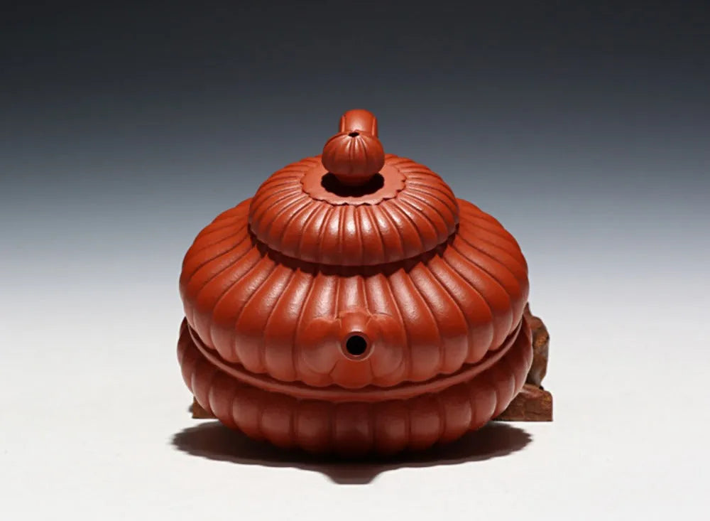 Full Handmade Yixing Zisha Teapot [Hehuan Jin Nang Pot] (Zhao Zhuang Zhu Ni - 210ml) - YIQIN TEA HOUSE | yiqinteahouse.com | 200-300ml, full handmade zisha teapot, new arrival, plain smooth, teapot, teaware