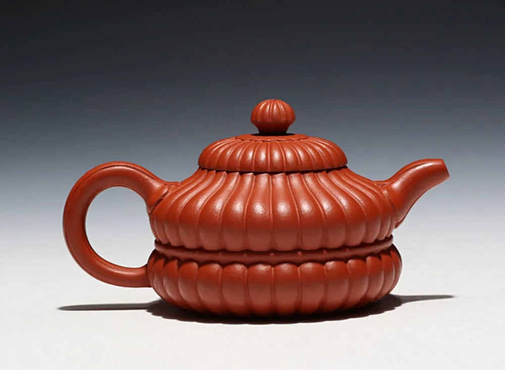 Full Handmade Yixing Zisha Teapot [Hehuan Jin Nang Pot] (Zhao Zhuang Zhu Ni - 210ml) - YIQIN TEA HOUSE | yiqinteahouse.com | 200-300ml, full handmade zisha teapot, new arrival, plain smooth, teapot, teaware