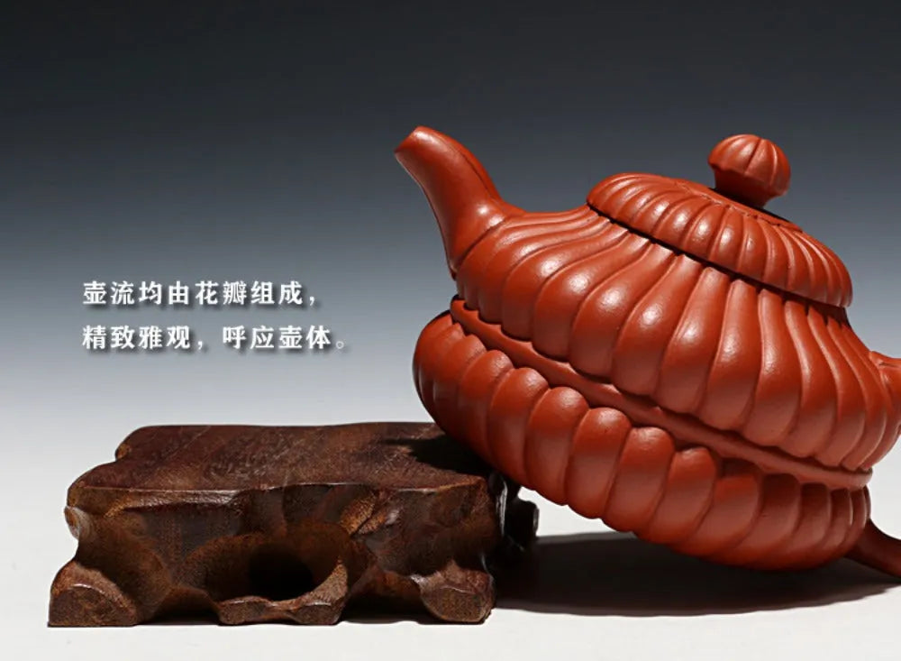 Full Handmade Yixing Zisha Teapot [Hehuan Jin Nang Pot] (Zhao Zhuang Zhu Ni - 210ml) - YIQIN TEA HOUSE | yiqinteahouse.com | 200-300ml, full handmade zisha teapot, new arrival, plain smooth, teapot, teaware