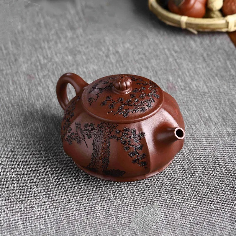 Full Handmade Yixing Zisha Teapot [Heqi Zhi Xiang] (Lao Zi Ni - 320ml) - YIQIN TEA HOUSE | yiqinteahouse.com | >300ml, full handmade zisha teapot, new arrival, teapot, teaware