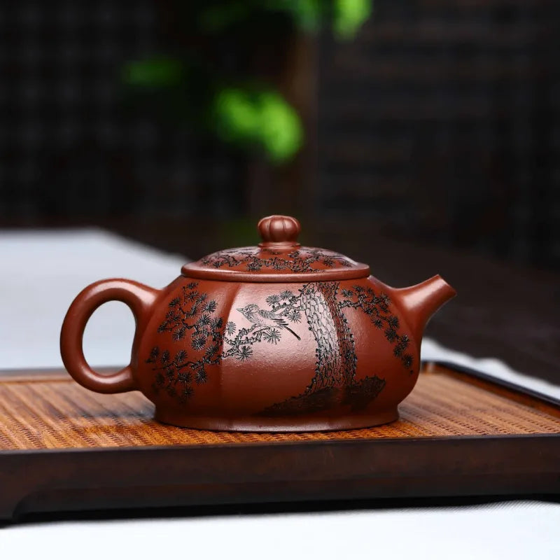 Full Handmade Yixing Zisha Teapot [Heqi Zhi Xiang] (Lao Zi Ni - 320ml) - YIQIN TEA HOUSE | yiqinteahouse.com | >300ml, full handmade zisha teapot, new arrival, teapot, teaware