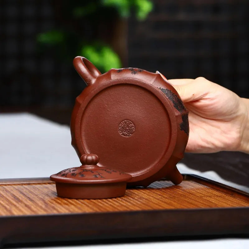 Full Handmade Yixing Zisha Teapot [Heqi Zhi Xiang] (Lao Zi Ni - 320ml) - YIQIN TEA HOUSE | yiqinteahouse.com | >300ml, full handmade zisha teapot, new arrival, teapot, teaware