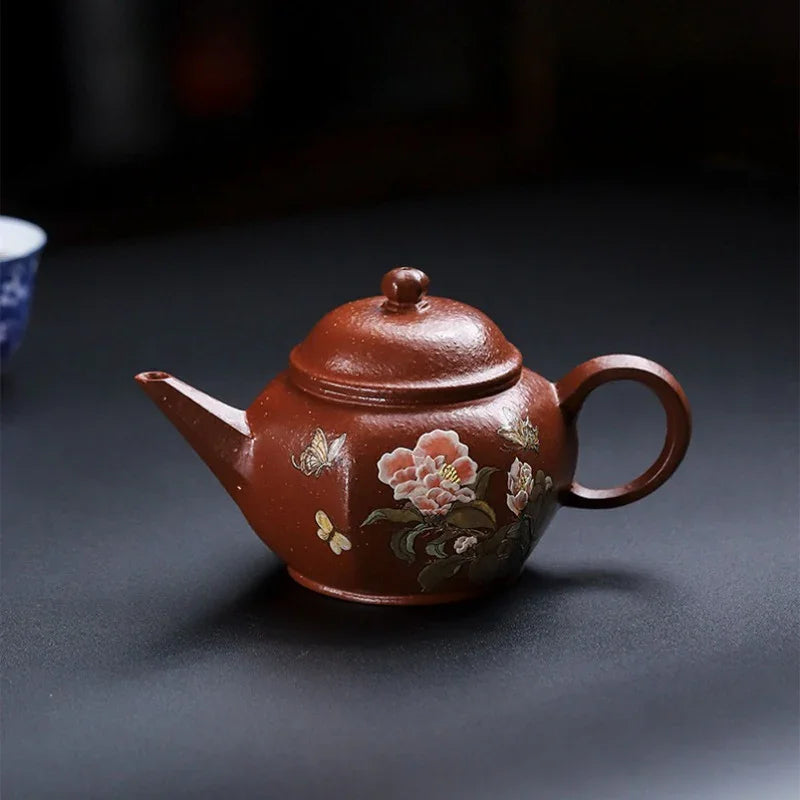 Teiera Yixing Zisha interamente fatta a mano [Hua Ban Cha Xiang] (Hong Jiang Po Ni - 240ml)