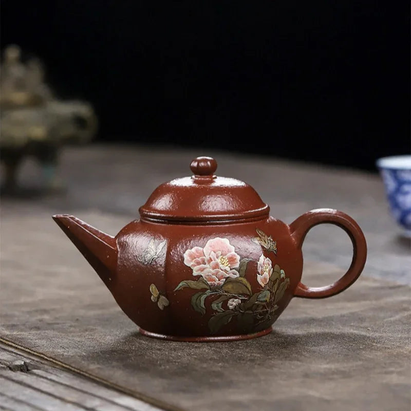 Teiera Yixing Zisha interamente fatta a mano [Hua Ban Cha Xiang] (Hong Jiang Po Ni - 240ml)