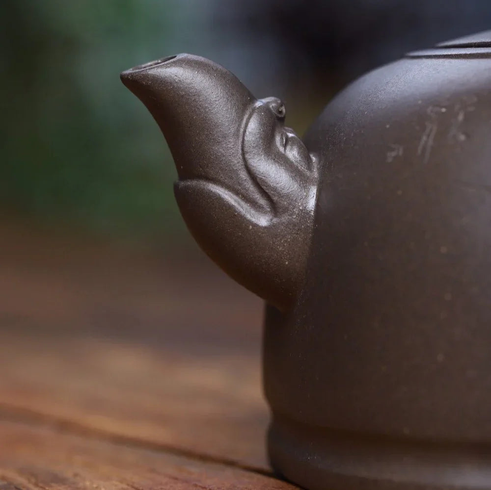 Teko Zisha Yixing Buatan Tangan Sepenuhnya [Hun Fang Jing Lan Pot] (Qinghui Ni - 460ml)