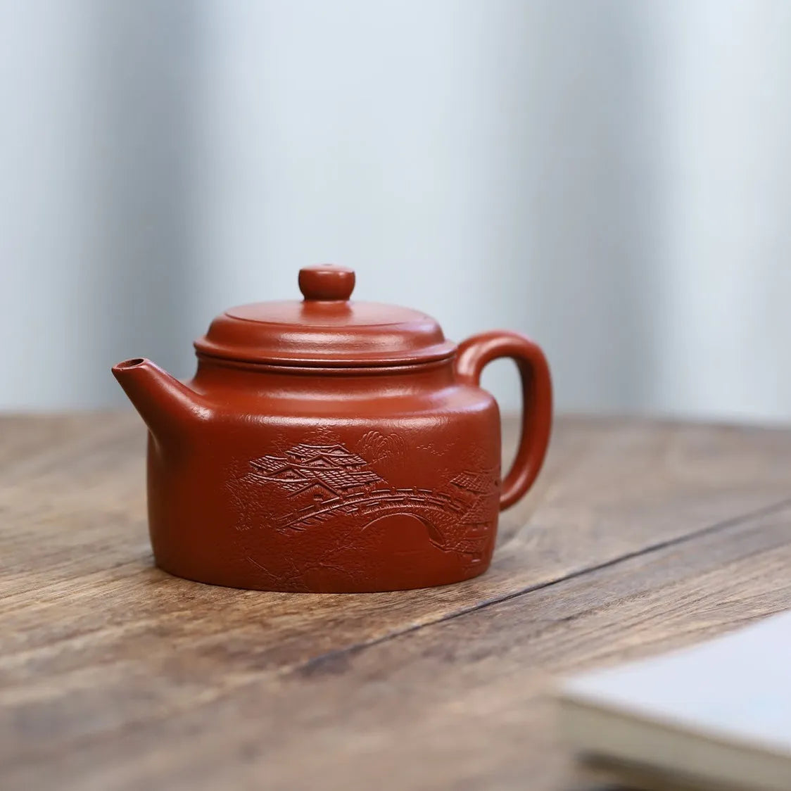 Full Handmade Yixing Zisha Teapot [Jian Liu De Zhong Pot] (Dahongpao - 240ml) - YIQIN TEA HOUSE | yiqinteahouse.com | 200-300ml, full handmade zisha teapot, new arrival, teapot, teaware