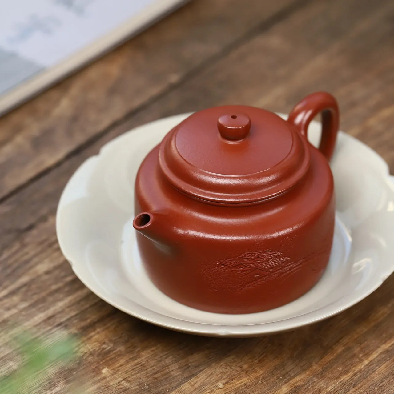 Full Handmade Yixing Zisha Teapot [Jian Liu De Zhong Pot] (Dahongpao - 240ml) - YIQIN TEA HOUSE | yiqinteahouse.com | 200-300ml, full handmade zisha teapot, new arrival, teapot, teaware