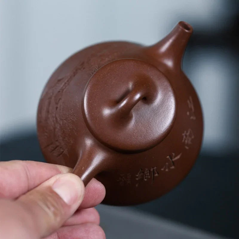full-handmade-yixing-zisha-teapot-jiangnan-ziye-shi-piao-lao-zi-ni-120ml-yiqin-tea-house-yiqinteahouse-com-5 - YIQIN TEA HOUSE 一沁茶舍 yiqinteahouse.com