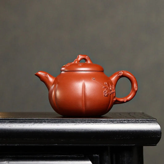 Full Handmade Yixing Zisha Teapot [Jin Mei Pot] (Qing Shui Ni - 220ml) - YIQIN TEA HOUSE | yiqinteahouse.com | 200-300ml, full handmade zisha teapot, new arrival, teapot, teaware