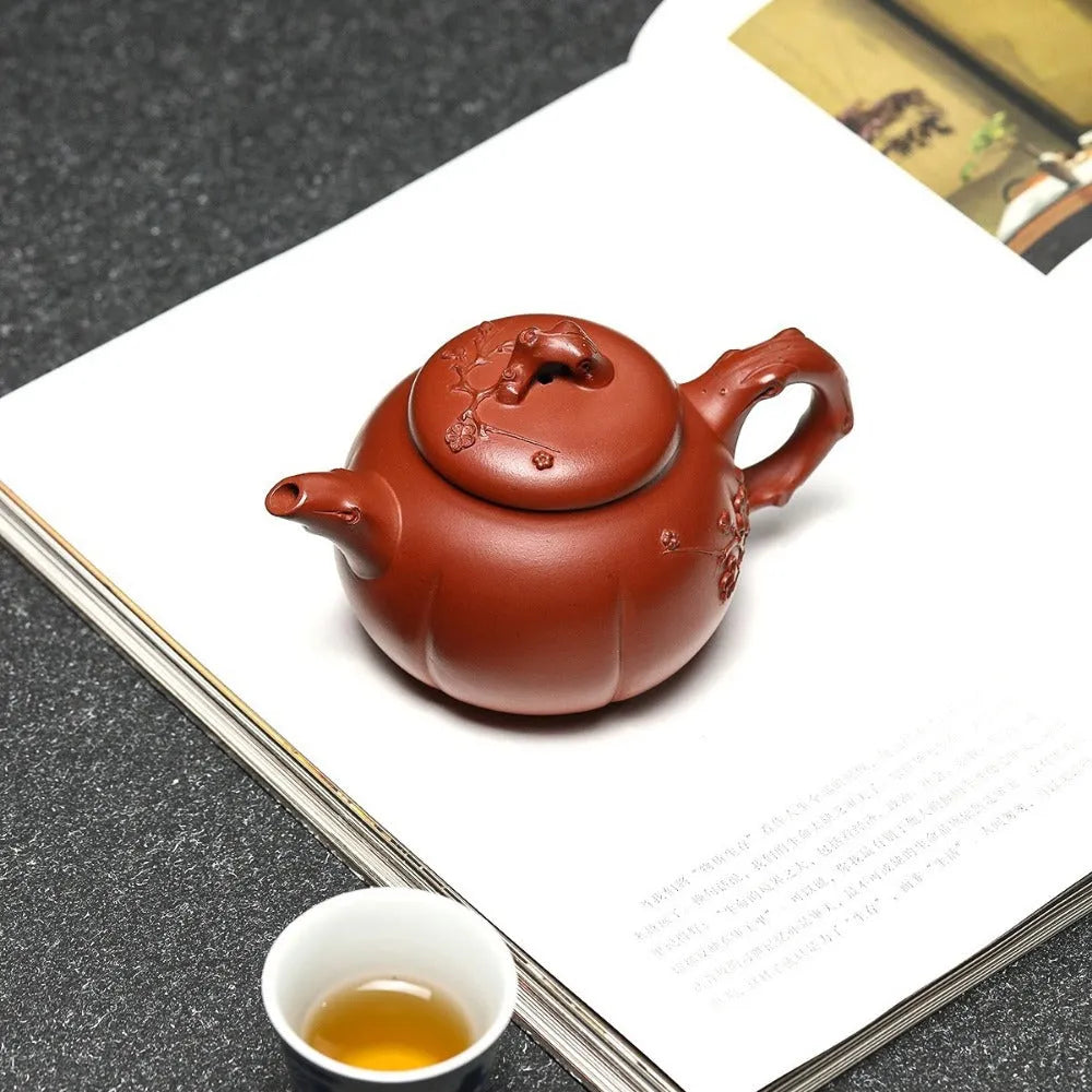 Full Handmade Yixing Zisha Teapot [Jin Mei Pot] (Qing Shui Ni - 220ml) - YIQIN TEA HOUSE | yiqinteahouse.com | 200-300ml, full handmade zisha teapot, new arrival, teapot, teaware