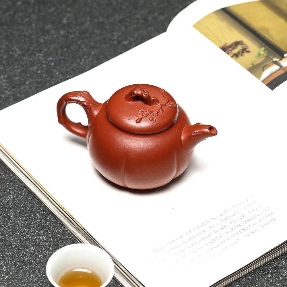 Full Handmade Yixing Zisha Teapot [Jin Mei Pot] (Qing Shui Ni - 220ml) - YIQIN TEA HOUSE | yiqinteahouse.com | 200-300ml, full handmade zisha teapot, new arrival, teapot, teaware