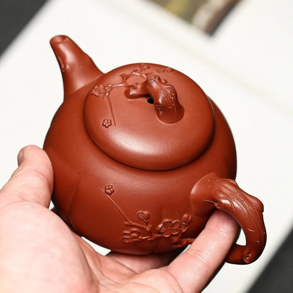 Full Handmade Yixing Zisha Teapot [Jin Mei Pot] (Qing Shui Ni - 220ml) - YIQIN TEA HOUSE | yiqinteahouse.com | 200-300ml, full handmade zisha teapot, new arrival, teapot, teaware