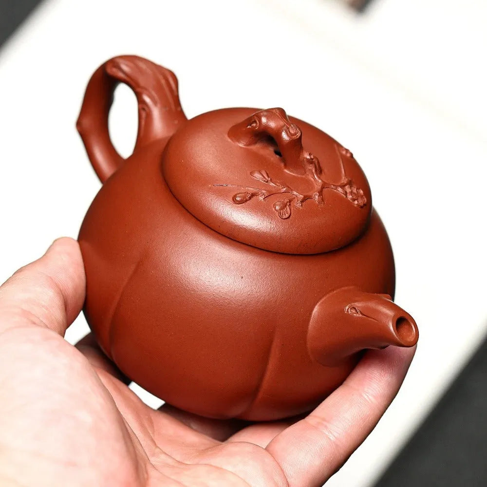 Full Handmade Yixing Zisha Teapot [Jin Mei Pot] (Qing Shui Ni - 220ml) - YIQIN TEA HOUSE | yiqinteahouse.com | 200-300ml, full handmade zisha teapot, new arrival, teapot, teaware