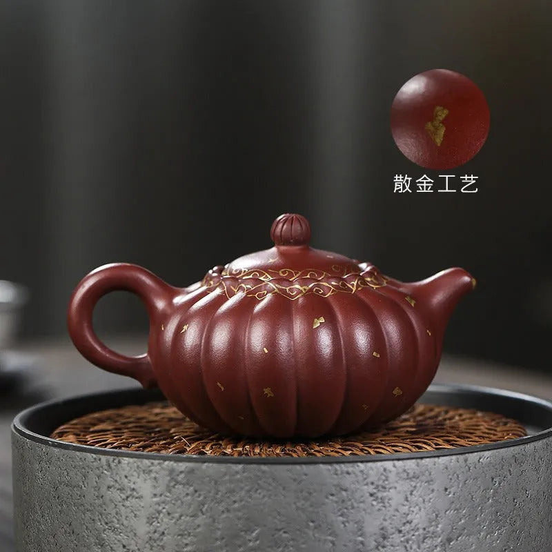 Full Handmade Yixing Zisha Teapot [Jin Wen Ruyi] (Long Xue Sha - 180ml) - YIQIN TEA HOUSE | yiqinteahouse.com | <200ml, full handmade zisha teapot, new arrival, teapot, teaware