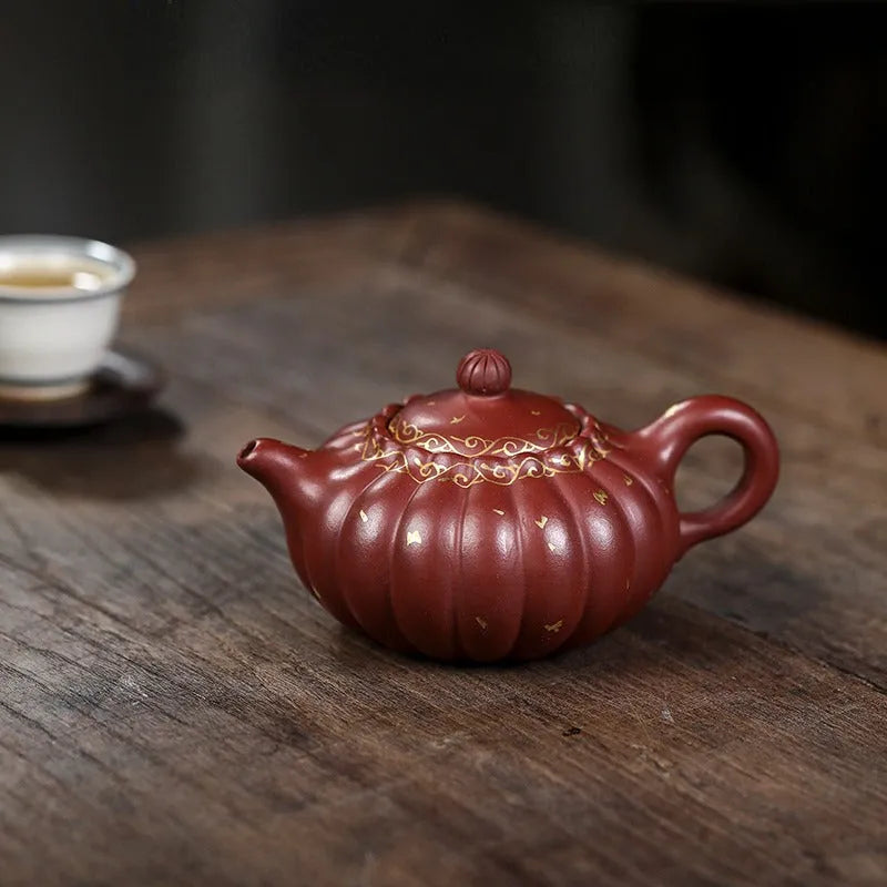 Full Handmade Yixing Zisha Teapot [Jin Wen Ruyi] (Long Xue Sha - 180ml) - YIQIN TEA HOUSE | yiqinteahouse.com | <200ml, full handmade zisha teapot, new arrival, teapot, teaware