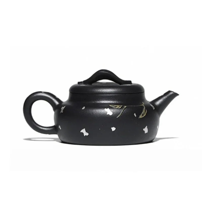 Teko Zisha Yixing Buatan Tangan Sepenuhnya [Jin Zhi Yuye] (Hei Luo Lan - 150ml)