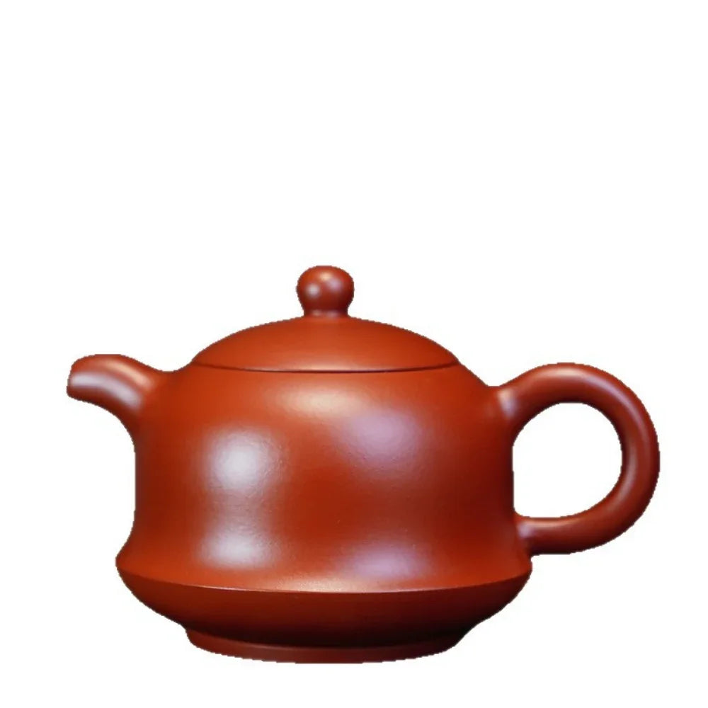 Teko Zisha Yixing Buatan Tangan Sepenuhnya [Jin Zhong Pot] (Dahongpao - 200ml)